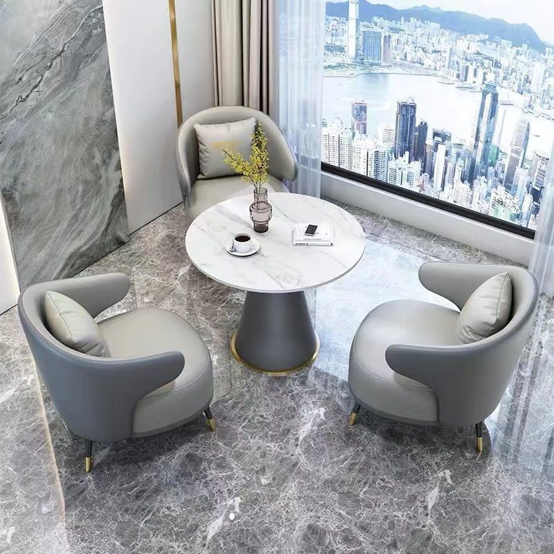 Sofá individual mesa de té combinación de ventas balcón ocio hotel de negocios salón de belleza recepción sofá mesa de negociación