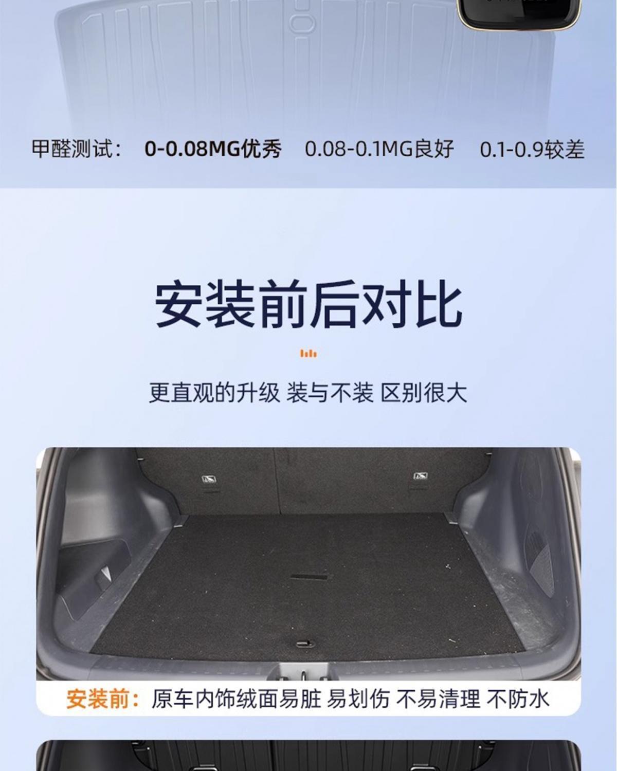 Suitable for 25 models of Chery Jetour Traveler, TPE trunk mat, car accessories, modification parts