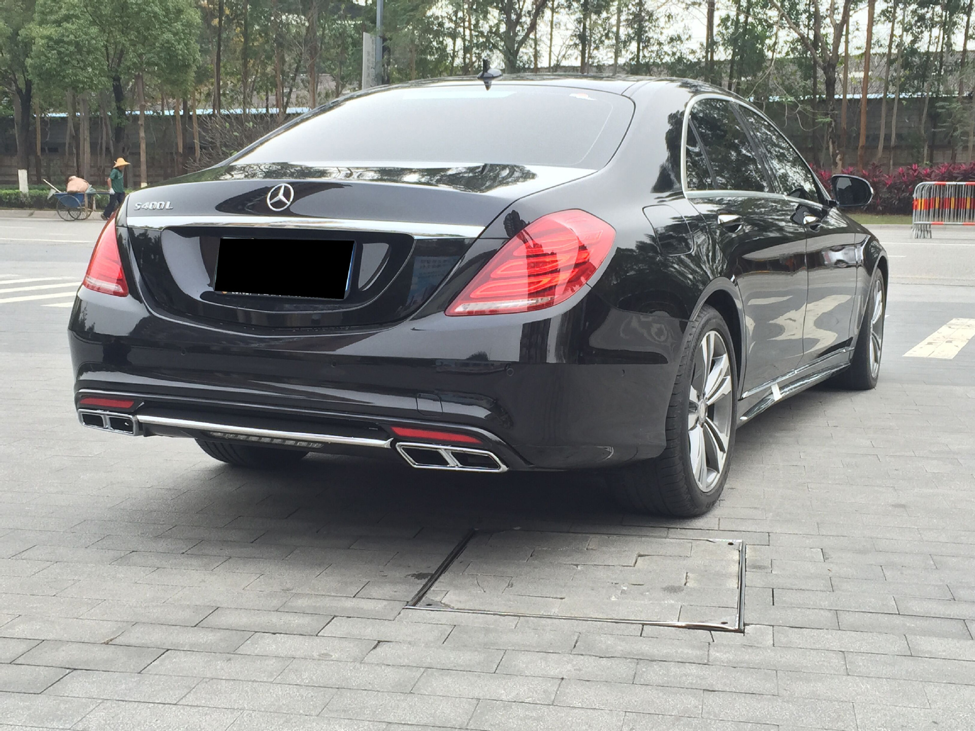 Suitable for Mercedes-Benz S-Class 14-17 Models W222 Early-Stage Modification S65/S63Amg Front and Rear Bumpers Upgrade to Large Body Kit
