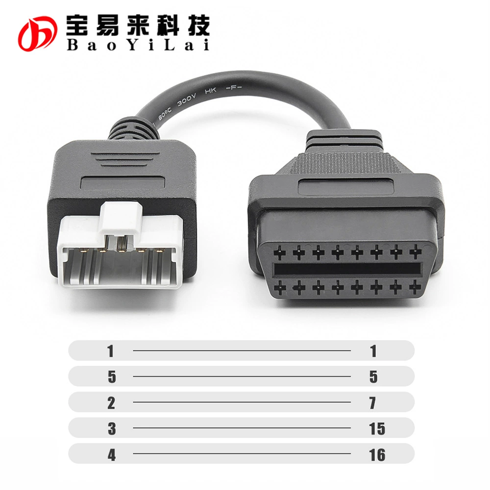 5-контактный для Honda TO 16-контактный Автомобильный Кабель OBD2 Honda старый автомобиль 5-контактная линия преобразования