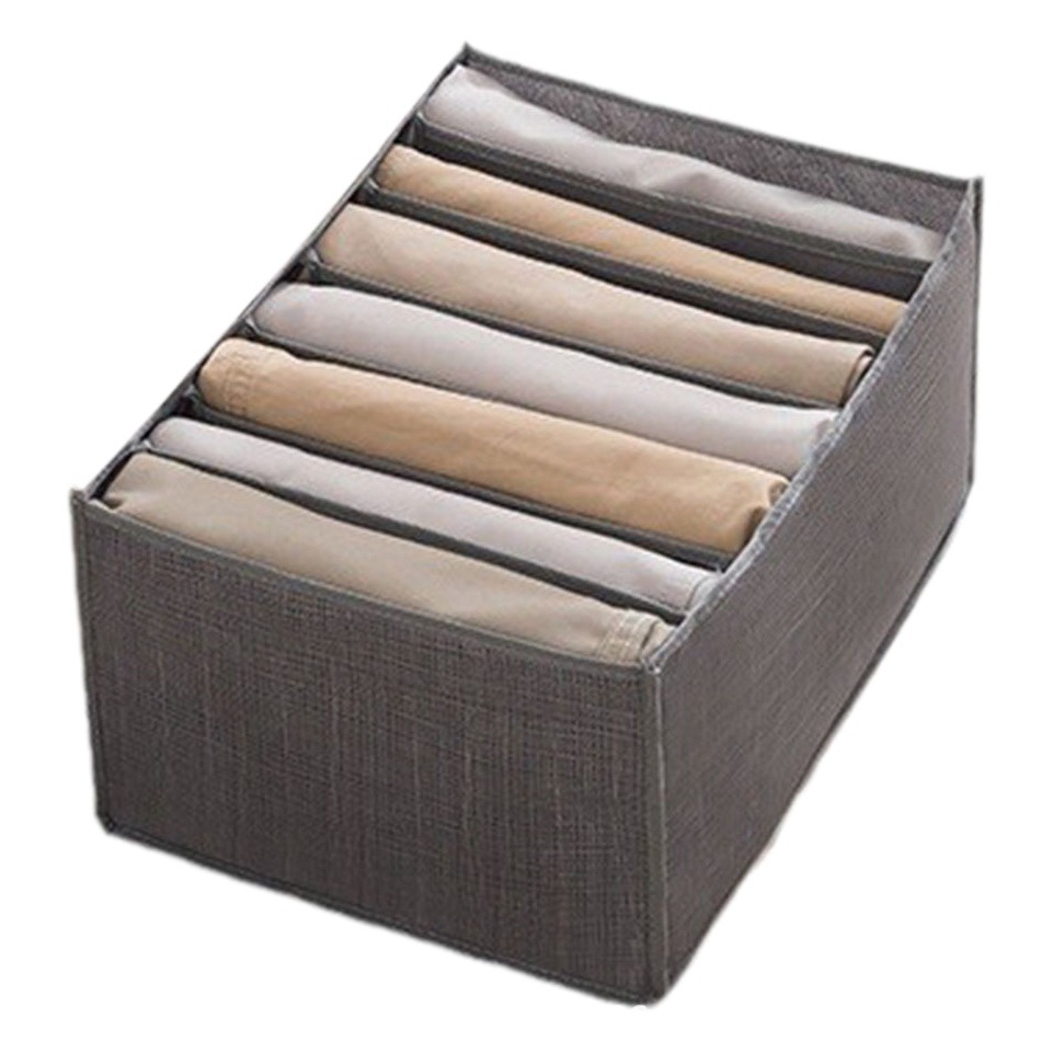 Bolsa de almacenamiento de ropa armario cajón-tipo compartimento caja de almacenamiento de malla para el hogar pantalones calcetines ropa caja de almacenamiento al por mayor