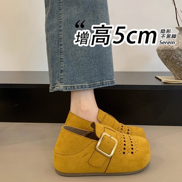Agujero hueco de fondo grueso todo incluido Bocken zapatos para mujeres verano 2026 nuevo casual versátil Lefour zapatos de un solo pie