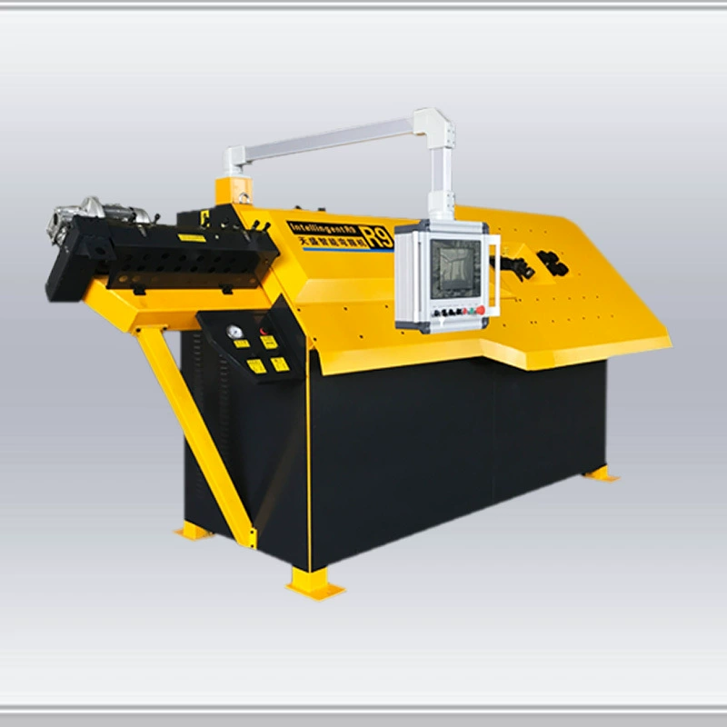 Tiansheng R9 тип стального стержня с ЧПУ, одноразовая формовочная машина для выпрямления и резки, специальный гибочный станок для строительных сайтов