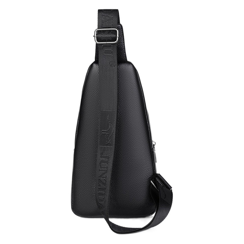 Nueva bolsa de pecho de los hombres de moda coreana casual mochila al aire libre hombro bolsa de mensajero auriculares deportes bolsa de pecho