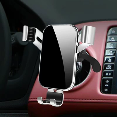 Universal Car Phone Holder, Car phone holder - silver-single-bracket