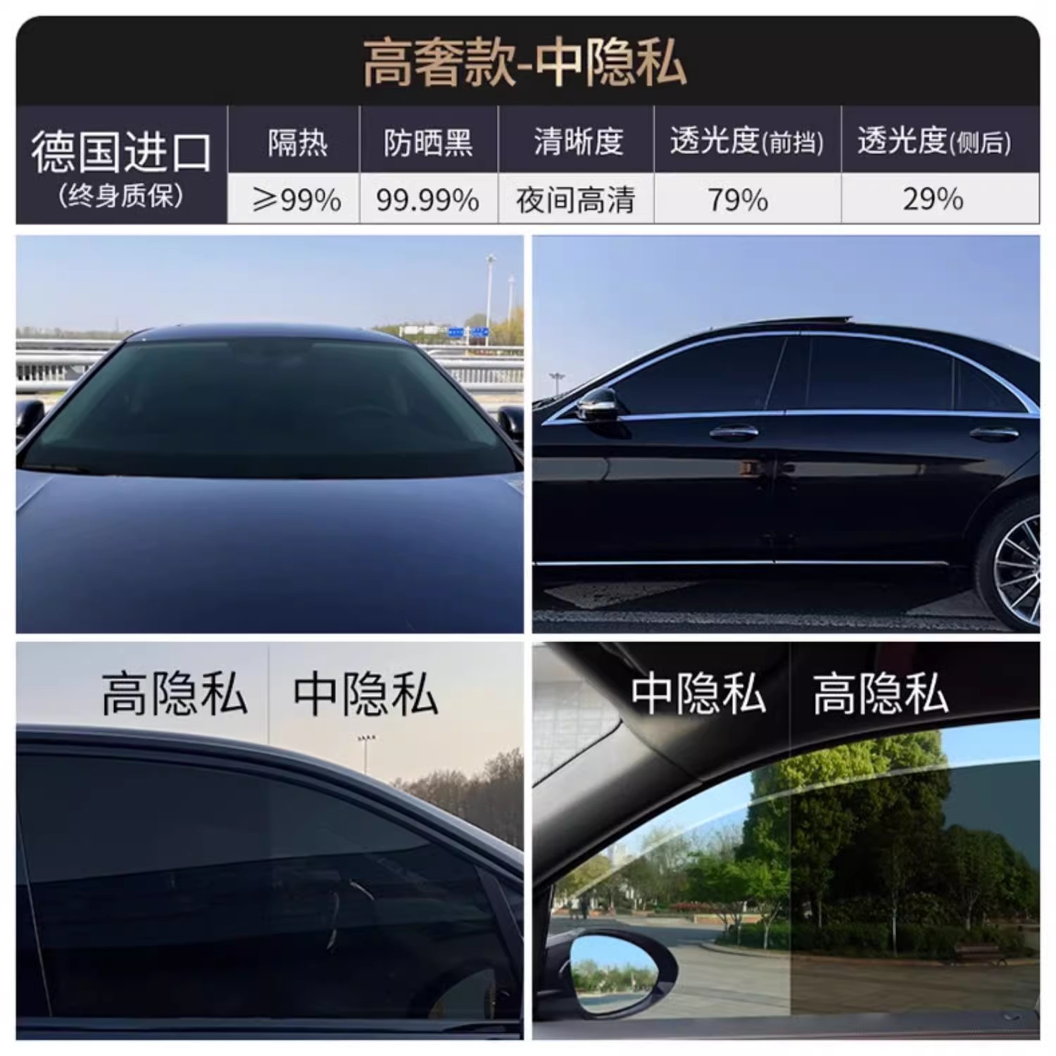 Car Film, Window Film, Solar Film, Front Windshield, Sunscreen, Heat Insulation Film, Explosion-Proof Film, Privacy Film, Full Car Film