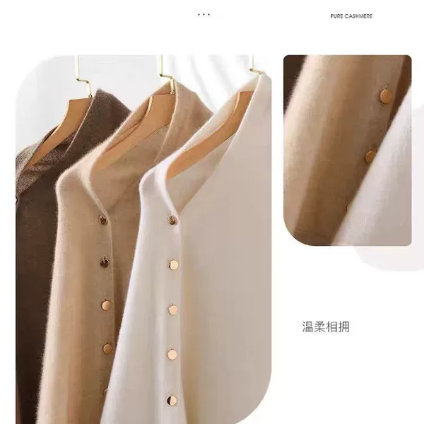 Korean-Style New Model Qipao with Suspenders and Knitted Shawl Cape for Women, Versatile and Warm Plain Weave Nursing Care Buttoned Wrap