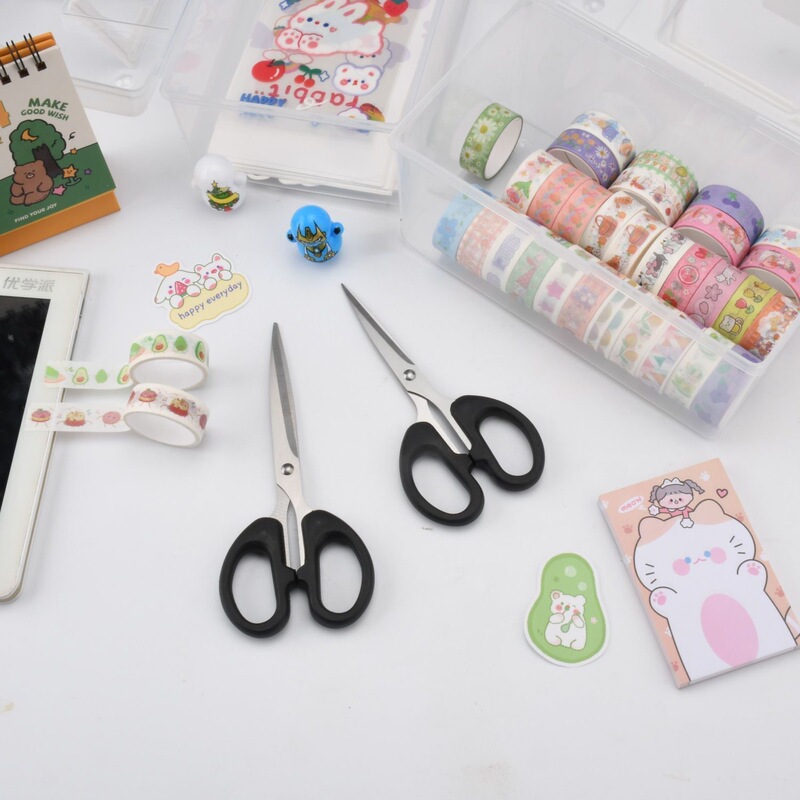 文房具はさみオフィス家庭用縫製紙切断はさみステンレス鋼手作りはさみポータブル学生用品はさみ|undefined