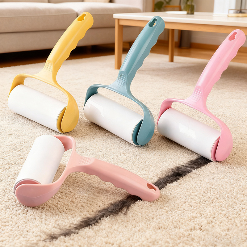 1 Handle + 5 Rolls of Tear-Off Sticky Dust Paper Lint Roller Felt Roller Brush Lint Remover Magic Lint Roller 1 Handle + 5 Rolls of Tear-Off Sticky Dust Paper Lint Roller Felt Roller Brush Lint Remover Magic Lint Roller