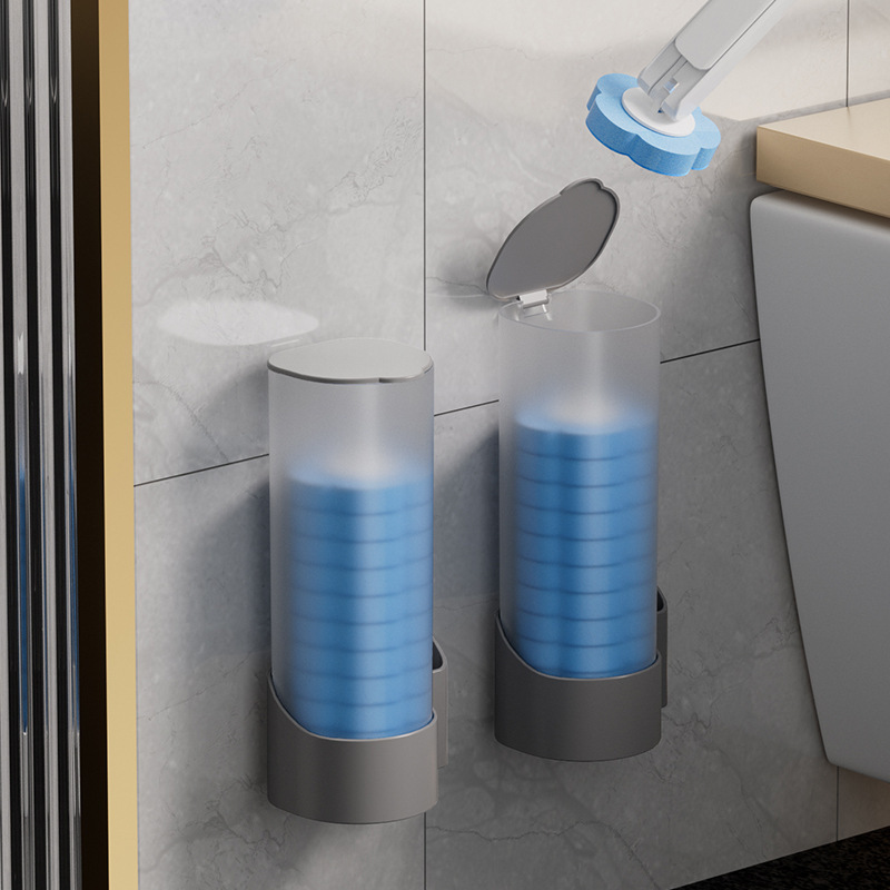 Disposable Toilet Brush Set Bathroom No Dead Ends Sterile Household Disposable Replacement Cleaning Brush Head Toilet Brush