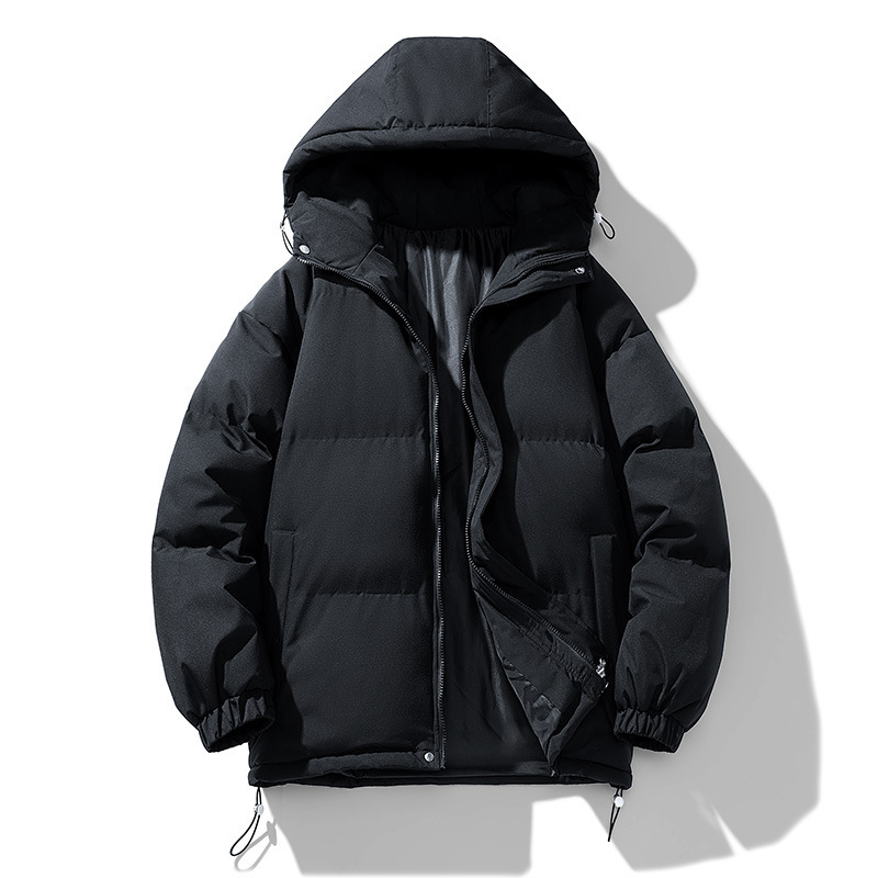 Nasa Winter New down Jacket Men's Thickened Hooded Trendy Brand Coat Cotton-Padded Jacket Casual Warm Cotton Coat Women