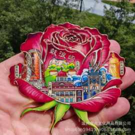 金属磁吸冰箱贴福建鼓浪屿旅游城市景区旅游地标纪念品文创现货批