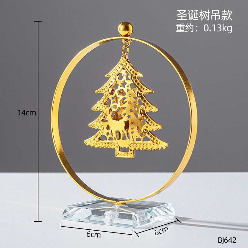 卸売りサンタクロース雪だるまヘラジカのデスクトップクリスマス雰囲気装飾装飾クリスマス樹脂振り子撮影道具|undefined