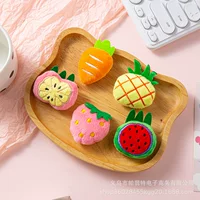 Мультяшный веселый плюшевый тканевый фруктовый аксессуар креативный DIY шарф маленький декоративный мягкий милый брошь