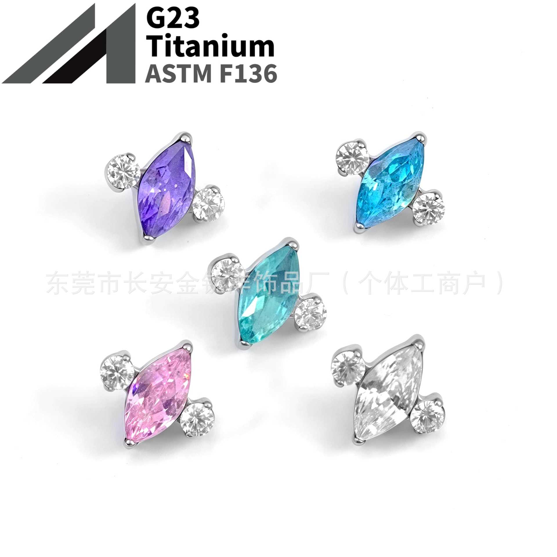 16G labret stud size and finish detail