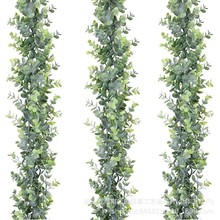 跨境仿真人造桉树 1.8米藤条 仿真尤加利藤蔓婚礼装饰背景拱形墙