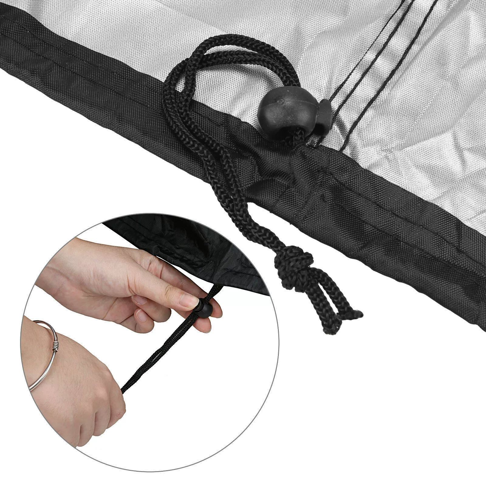 Cross -border hot -selling Bay Amazon explosion outdoor barbecue cover BBQ Cover 210D polyester sunscreen
