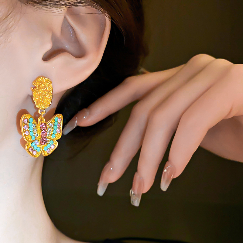 1 Pair Elegant Sweet Butterfly Alloy Drop Earrings display picture 8