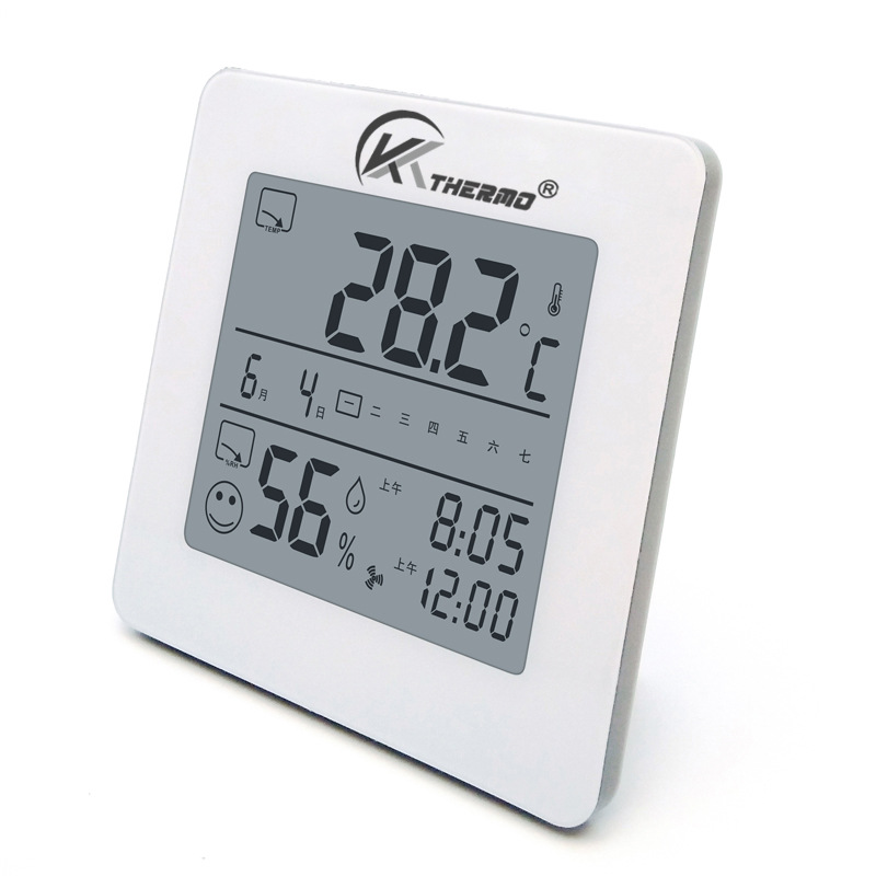 Termohigrómetro Digital de Escritorio KT, con Reloj Despertador y Calendario, para Oficina image 7