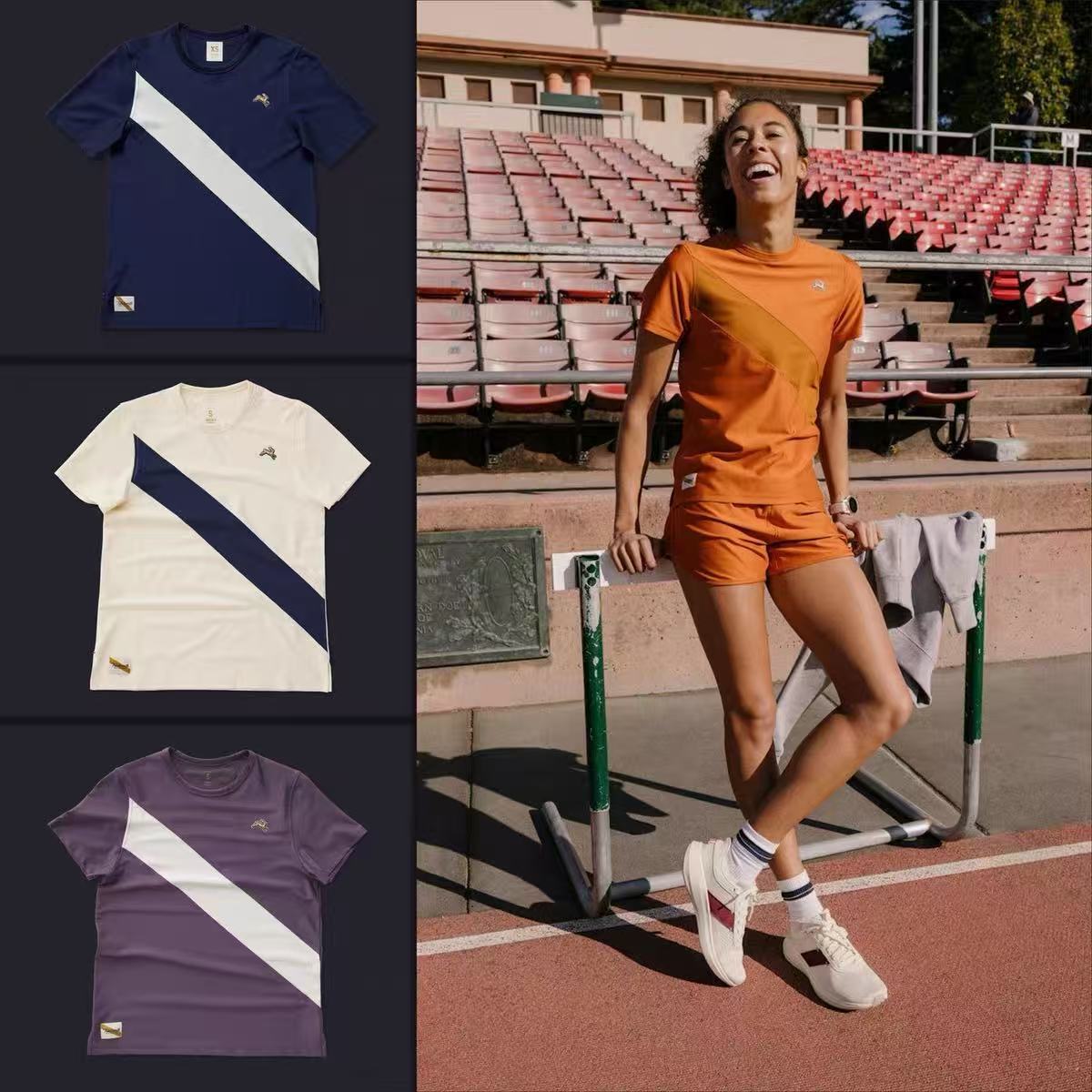 2026 Summer Tracksmith Rabbit Women's Retro Outdoor Sports Loose Short-Sleeve Running T-Shirt