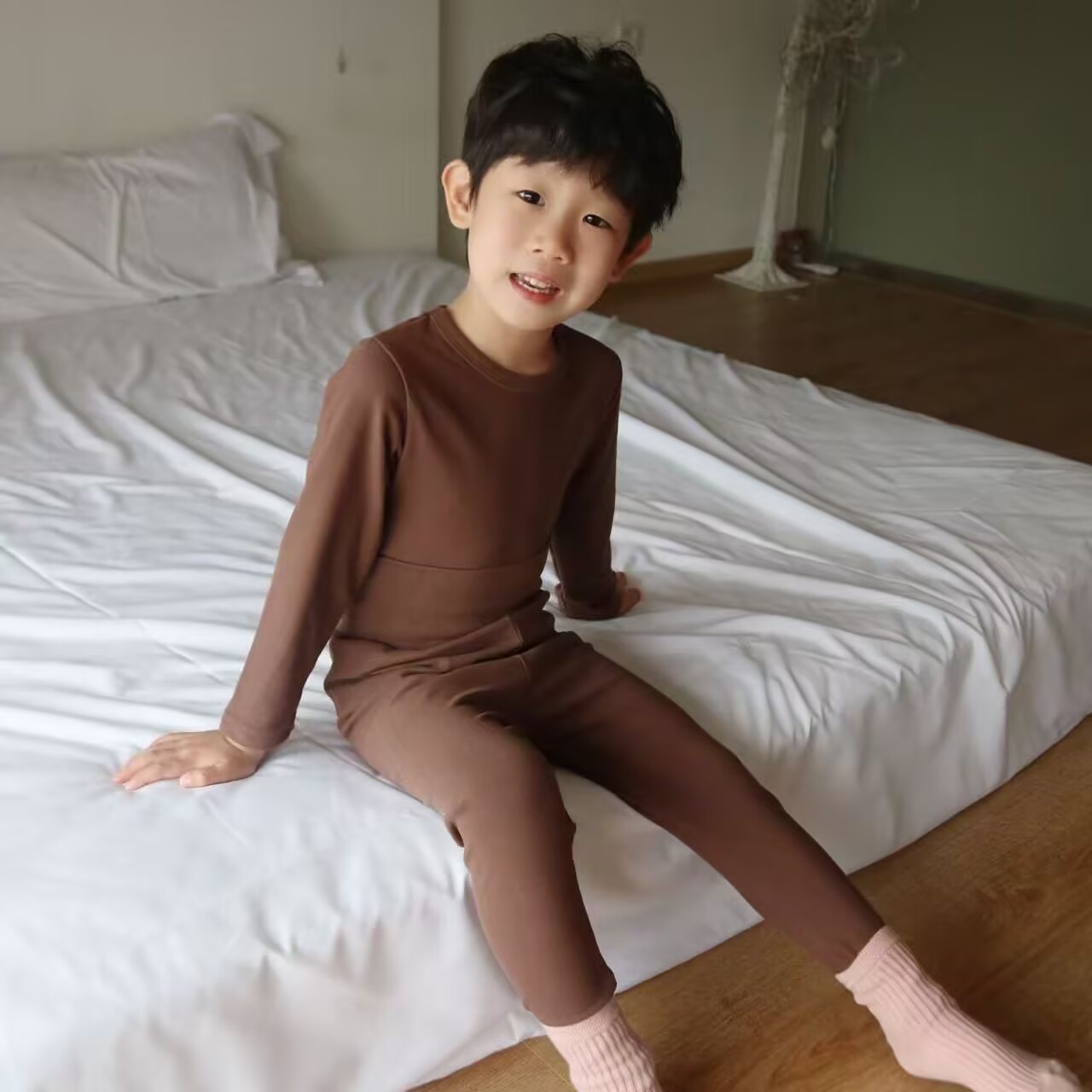 儿童德绒套装 高腰平腰保暖冬季打底 2025新款