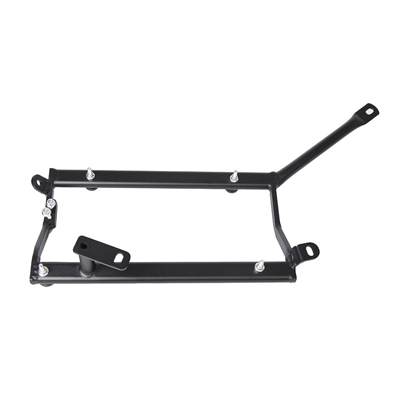 Aplicable a Benelli 502X marco lateral Jimpeng motocicleta marco lateral de caja lateral de acero al carbono soporte de tubo de escape de caja lateral