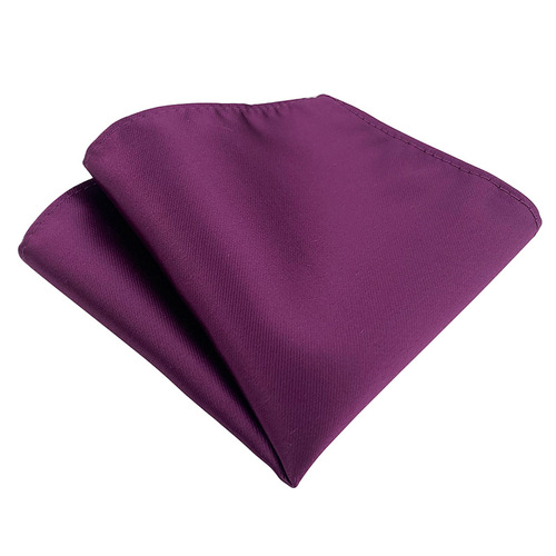 Strong merchants plain polyester pocket square elegant men's suit pocket square satin handkerchief