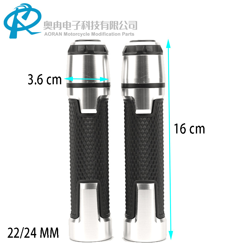 Motorcycle Calf Modified Handlebar Rubber Sleeve Aluminum Alloy Plug Grip Suitable for Yamaha Modified Handlebar Rubber Sleeve