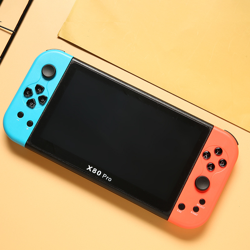 X80Pro Foreign Trade 7.0inch Large Screen Handheld Psp Game Console Handheld Gba Pokemon Nostalgic Kidsren's Arcade Machine