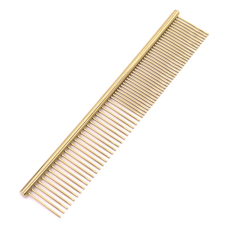 PET peine de color galvanoplastia de acero inoxidable peine perro gato peine del pelo flotante pelo suministros de belleza fabricante