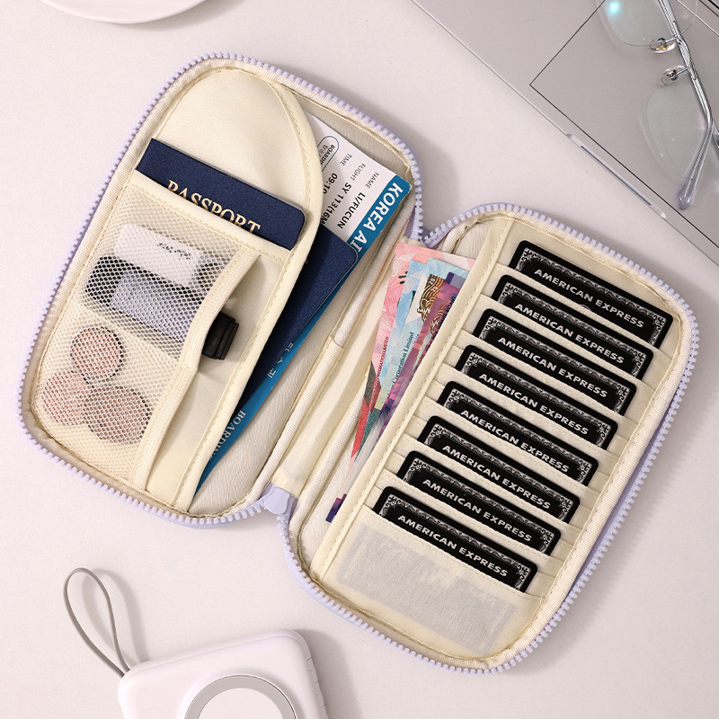 El nuevo Xinghui portátil, antirrobo, cepillo, pasaporte, bolsa de almacenamiento, bolsa de almacenamiento de viaje, bolsa de identificación de gran capacidad, tarjeta