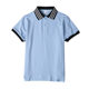 Children's lapel short-sleeved T-shirt bordeaux blue light blue POLO shirt white summer school uniform short-sleeved