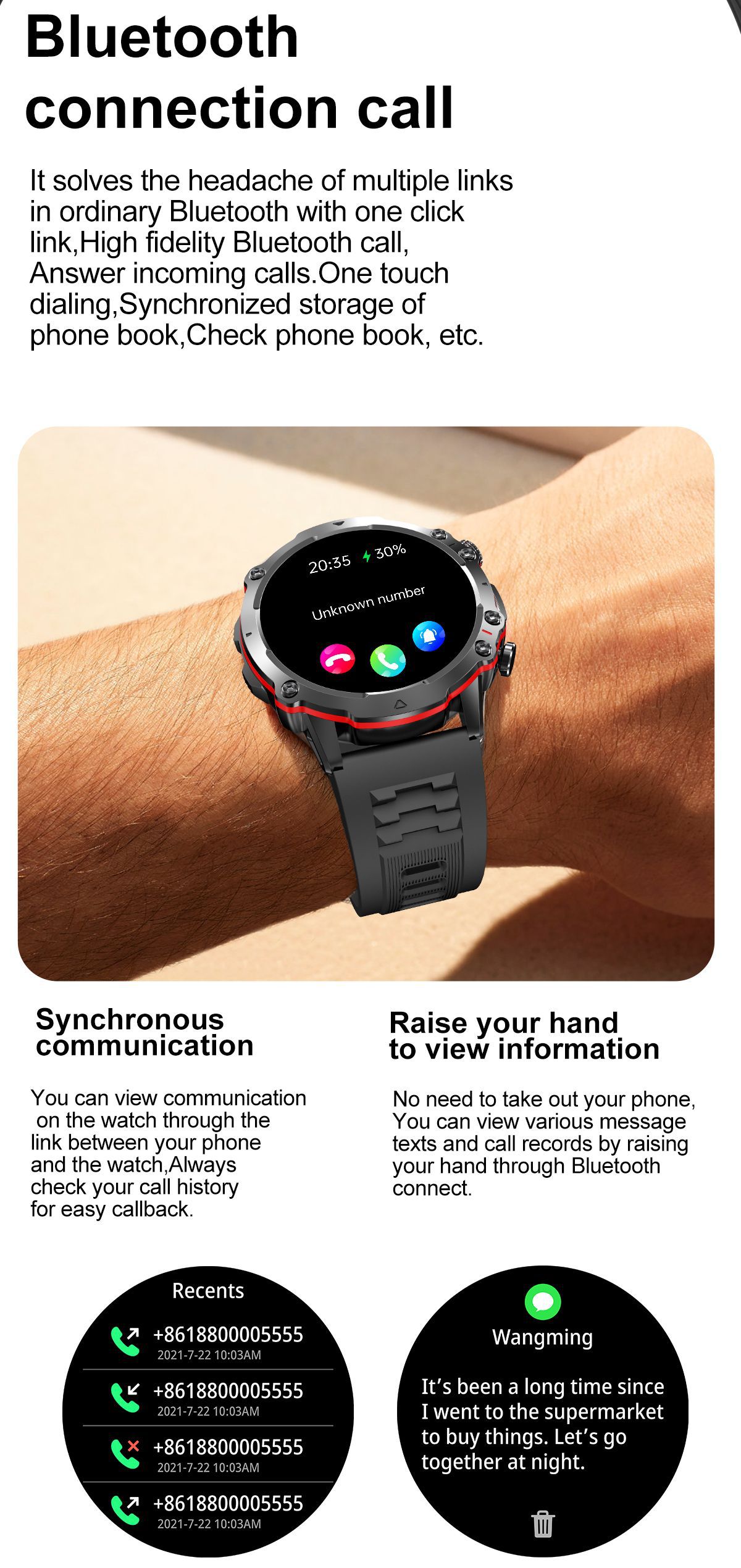 FW09E Smartwatch 1,43" AMOLED 466*466 Bluetooth Call Heart_voghion.com