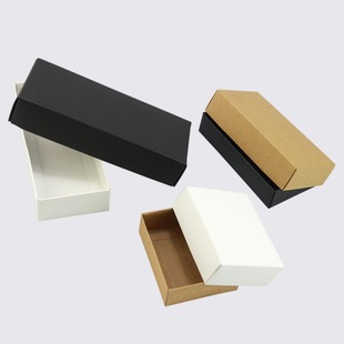Sky box upper and lower cover packaging carton in stock Kraft paper socks gift box printing logo box wholesale