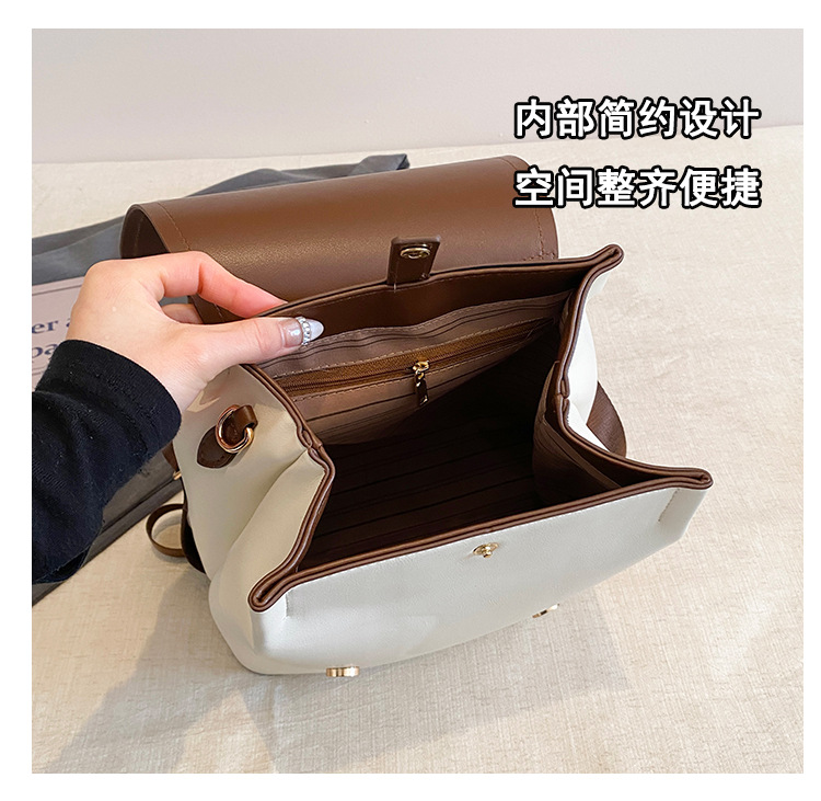 Women's Fashion Small Backpack High-End Commute Daypack Large Capacity Multiple Pockets Everyday Versatile Shoulder Bag