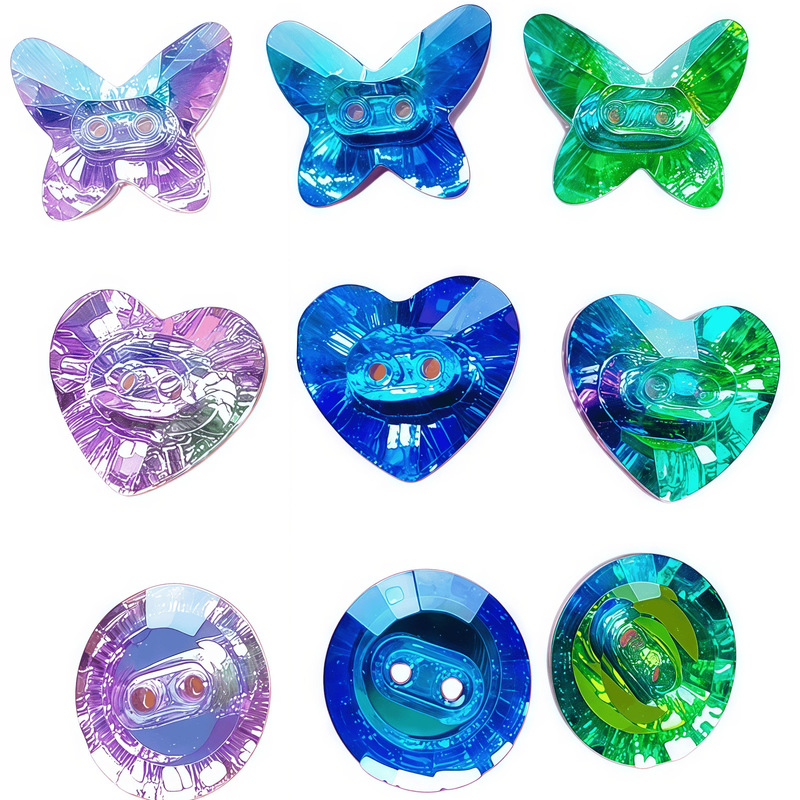 Minimum Order of One Piece, Double-Hole Crystal Buttons, Glass Rhinestones, Chiffon Dress Cardigan Decoration, DIY Two-Hole Buttons Minimum Order of One Piece, Double-Hole Crystal Buttons, Glass Rhinestones, Chiffon Dress Cardigan Decoration, DIY Two-Hole Buttons
