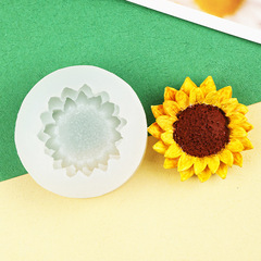 太陽花ヒマワリ花香薫ろうそくシリコン金型diy冷蔵庫貼り装飾ケーキ装飾金型