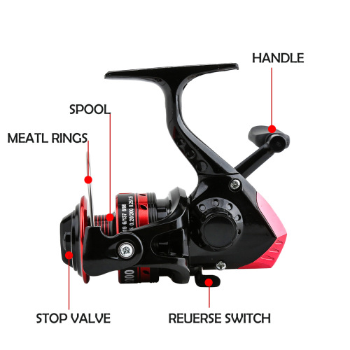 XR New Model Casting Metal Line Cup Spinning Reel Sea Rod Set Reel Wholesale Cross-Border