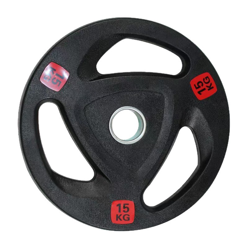 Hoja de barra de agarre de mano de tres agujeros Hoja de campana voladora Hoja de dimbre Hoja de peso de 5cm Hoja de campana voladora de gran agujero para gimnasio