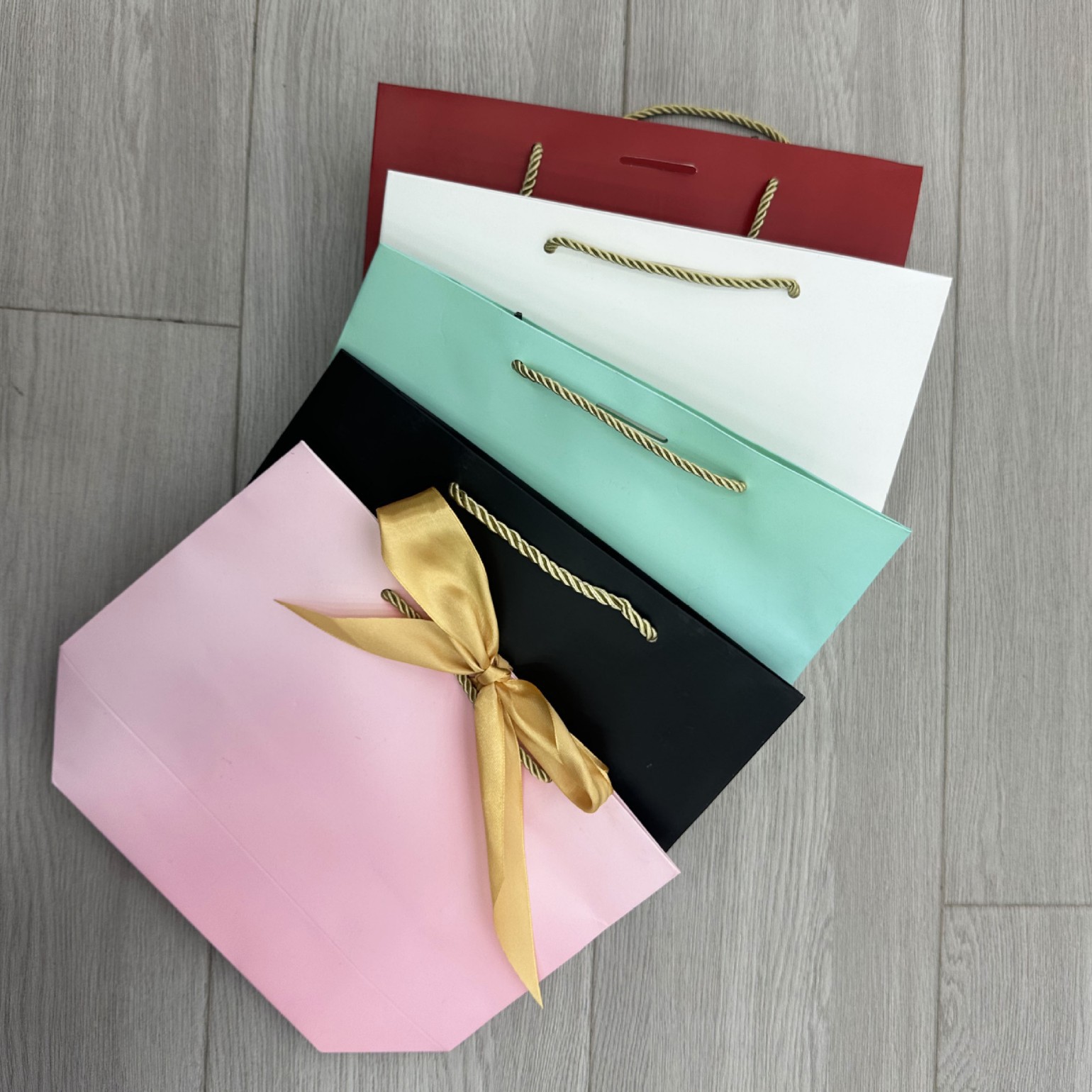 厂家直销现货梯形礼品袋多功能收纳袋纯色一件批发