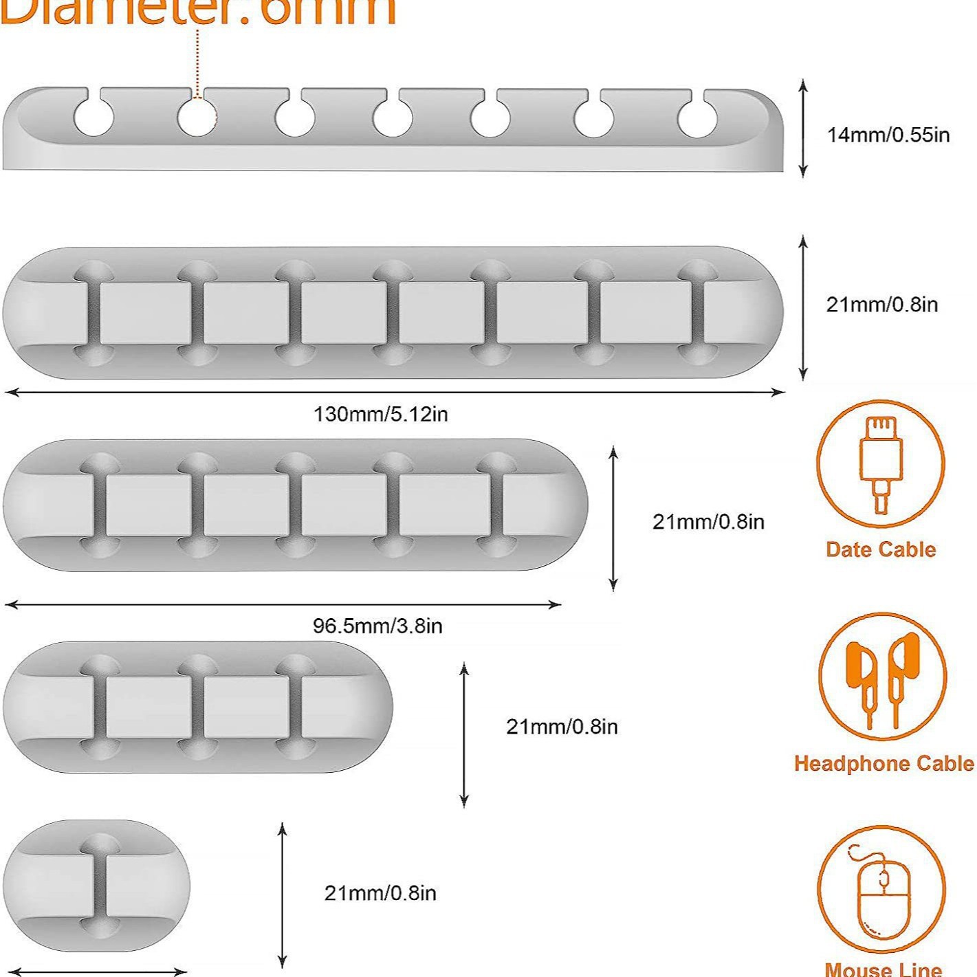 cable de carga de teléfono móvil cable de datos de acabado de cableado de almacenamiento de haz concentrador de fijación de cable de abrazadera de cable de escritorio