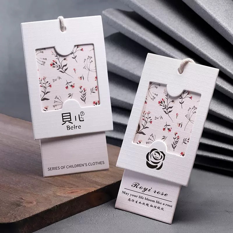 服装店通用商标标签挂牌文艺童装吊牌衣服裤子品牌小吊卡来图定做