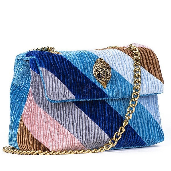 Borsa a tracolla elegante da donna in velluto con dettaglio aquila_voghion.com