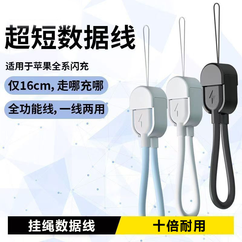 Pd60W Lanyard Data Cable Suitable for Apple Fast Charging Cable Type-C Mobile Phone Charging Cable Power Bank Short Cable Pd60W Lanyard Data Cable Suitable for Apple Fast Charging Cable Type-C Mobile Phone Charging Cable Power Bank Short Cable