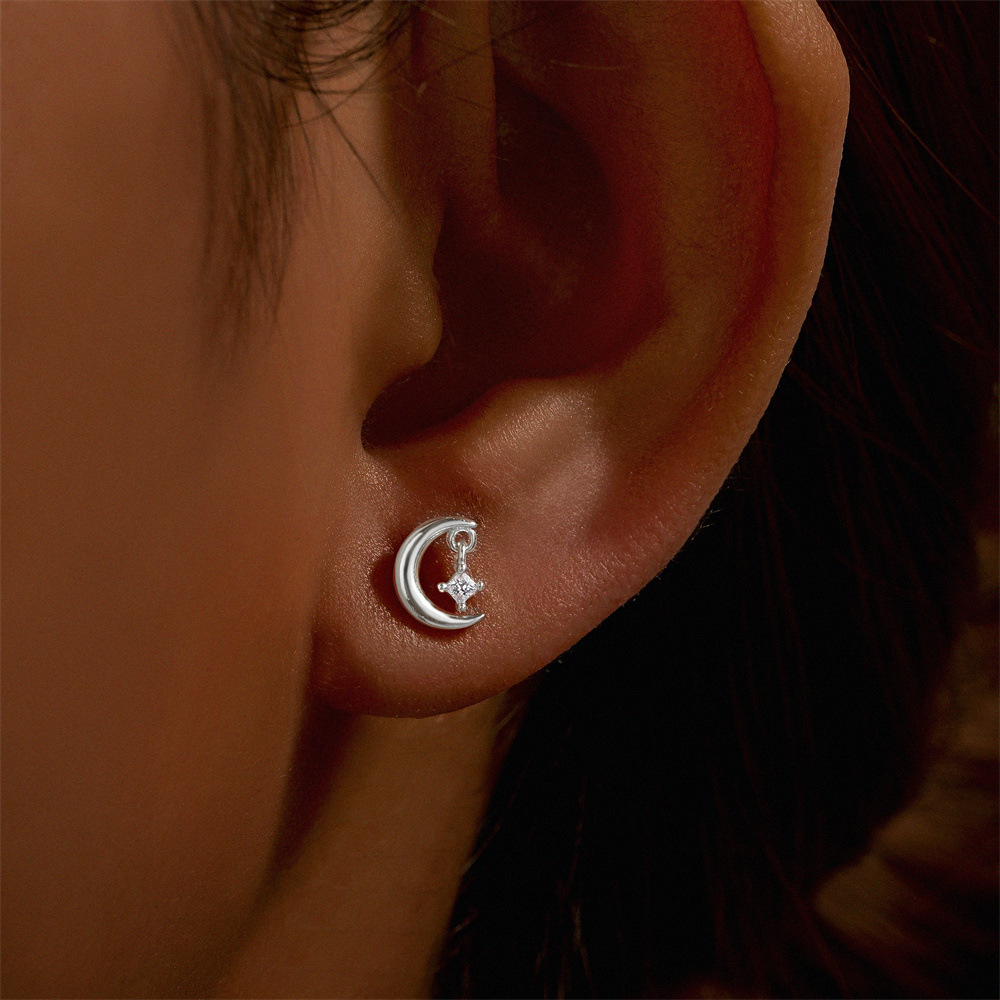 1g Weight Zircon Inlay Material Ear Studs Classification Ear Cartilage Rings & Studs Piercing Type 1 Piece Quantity Daily, Date, Tea Party Occasion 925 Sterling Silver Material Geometric Pattern All Seasons Season Unisex Gender Elegant, Modern Style Style 1 Piece Ear Cartilage Rings & Studs Elegant Modern Style Geometric 925 Sterling Silver Zircon Ear Cartilage Rings & Studs 10