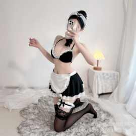 情趣内衣女装性感透视制服甜美诱惑角色扮演开档三点式女仆套装