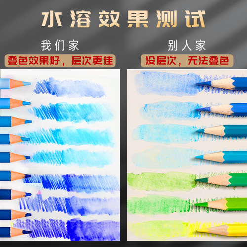 Marley colored pencil set 48 colors water-soluble colored pencil wholesale brushes 72 color pens 120 colors C7525