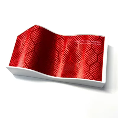 Auto Color Change Film, Automotive Pet Matte Electroplated Color-Changing - pet-matte-electroplating-honeycomb-red-152m17mroll-supports-slitting