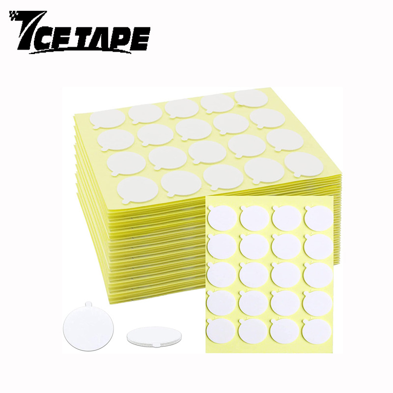Vela Wick pegatina mecha de la vela adhesivo de doble cara DIY material de la vela 20mm ronda adhesivo de doble cara 20 piezas