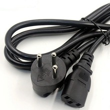 供应以色列插头电源线以色列三芯插头带品字尾插电源线